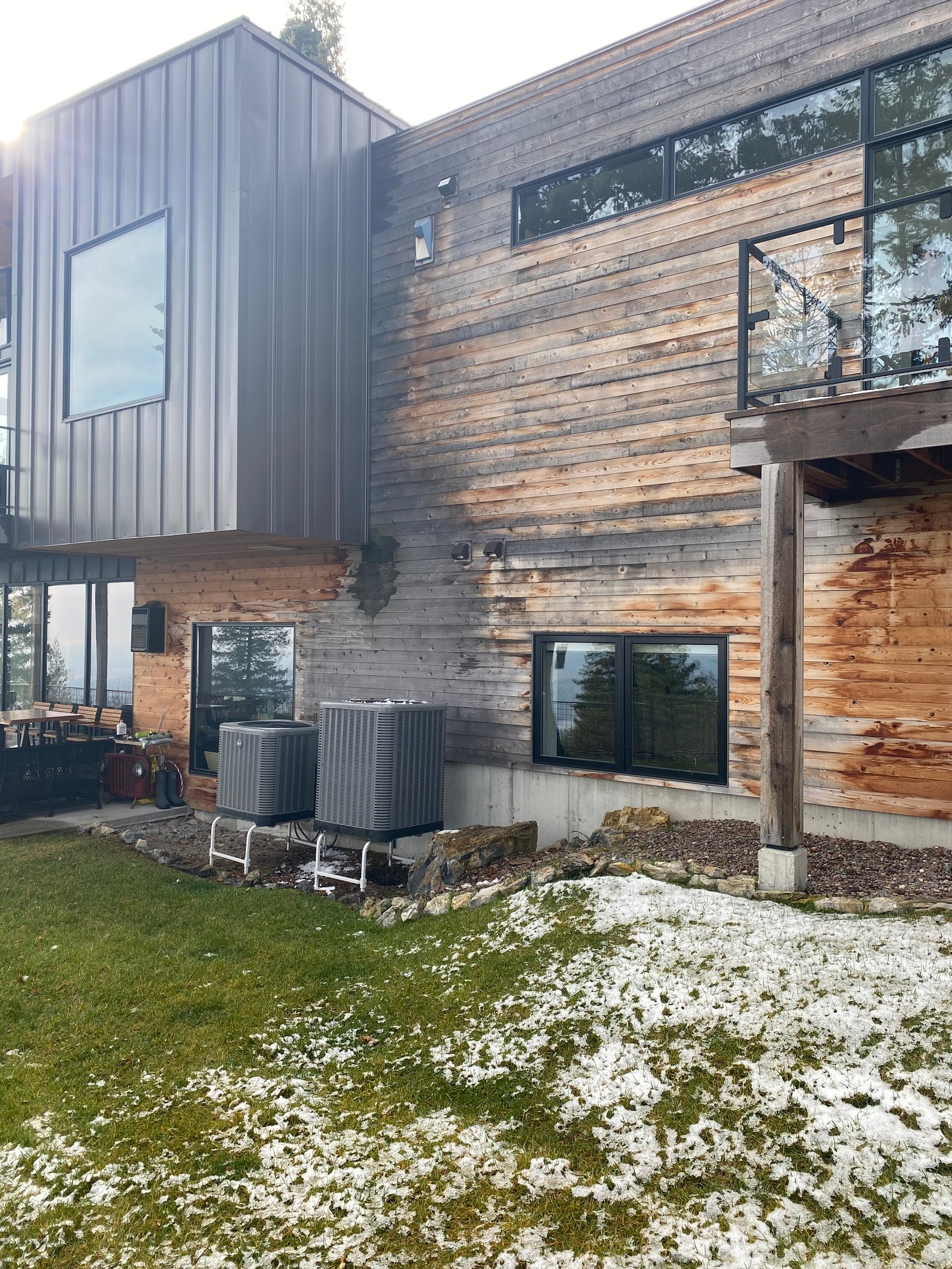 Before photo of framing project in the Flathead Valley